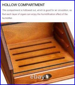 100 Count Luxury Cigar Cedar Wood Display Cabinets Cigar Storage Box Humidifier