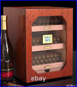 150 Cigar Humidor Cabinet Spanish Cedar Cigars Handmade Box Glossy Pterocarpus