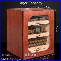 150 Cigar Humidor Cabinet Spanish Cedar Cigars Handmade Box Glossy Pterocarpus