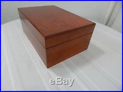 15 Cherry Wood Humidor Cigar Tobacco Cedar Lined/Brass Hinges 100 Cigar Box