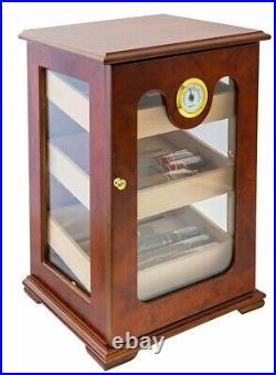 15 Tower Humidor Display Cigar Cabinet Storage Cedar Burr Wood
