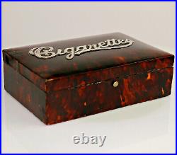 1894 Cigarette Cigarillo Cigar Box Case Humidor by Saunders & Shepherd England