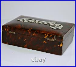 1894 Cigarette Cigarillo Cigar Box Case Humidor by Saunders & Shepherd England
