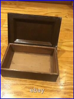 1902-1930 Heintz Art Sterling on Bronze Humidor Cigar Box RARE Snake Charmer