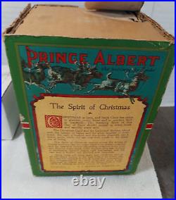 1910 Prince Albert 1 pound glass humidor + box tobacco cigar pipe advertising