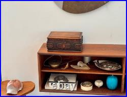 1924 Alfred Dunhill Art Deco Carved Wood Humidor Cigar Pipe Tobacco Box Antique