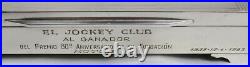 1962 Jockey Club Winner Trophy Buenos Aires Argentina Sterling Humidor Cigar Box