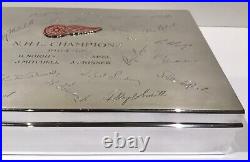 1964-1965 Detroit Red Wings NHL Champions Tiffany Sterling Cigar Box Humidor