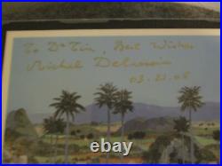 2006 Cigar Box Montecristo Michel Delacroix Signed Wood 2006 La Campagne Cubaire 2006 Cigar Box Montecristo Michel Delacroix Signed Wood 2006 La Campagne Cubaire
