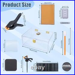 230pcs Card Humidor Repair & Flattening Kit, Acrylic Box, Clips, Vises & More