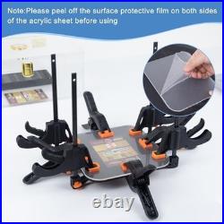 230pcs Card Humidor Repair & Flattening Kit, Acrylic Box, Clips, Vises & More