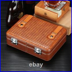 25CT Cigar Humidor Case Cedar Wood Tobacco Box Humidifier Hygrometer Gift Box