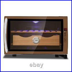 25L Electric Humidor Cigar Cooler withSpanish Cedar Wood Shelves Cooling & Heating