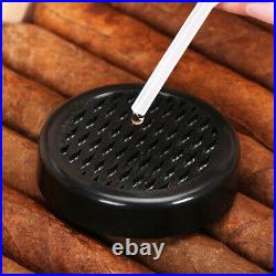 25-50 Cigars Desktop Glasstop Cigar Humidor With Hygrometer Drawer Upgraded Black