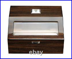 2 x Elegant 50+ CT Count Cigar Humidor Humidifier Wooden Case Box Hygrometer 156