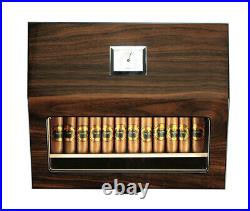 2 x Elegant 50+ CT Count Cigar Humidor Humidifier Wooden Case Box Hygrometer 156