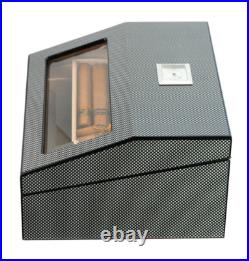 2 x Elegant 50+ CT Count Cigar Humidor Humidifier Wooden Case Box Hygrometer 156