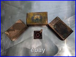 3 antique wood cigar boxes