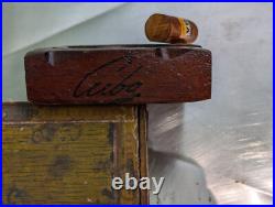 3 antique wood cigar boxes