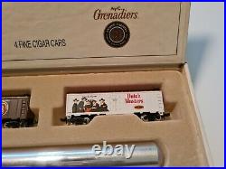 4 N Scale Collector Cigar Cars + Humidor in Cigar Box Model Power #3608 VGC