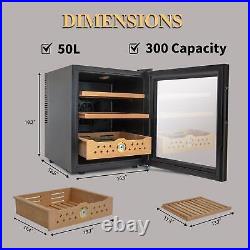 50L Cigar Humidor with Temperature Control 300 Count Capacity Humidifier Gift 50L Cigar Humidor with Temperature Control 300 Count Capacity Humidifier Gift