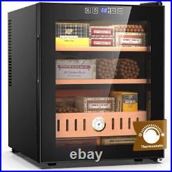 50L Electric Cigar Cooler Humidor 300 Counts, Cooling & Heating Temp Control