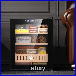 50L Electric Cigar Cooler Humidor 300 Counts, Cooling & Heating Temp Control