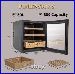 50L Electric Humidor Cigar Cooler (new without Origen box) Spanish cedar wood sh