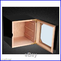 50/75 Count 3Layers Wooden Cigar Box Case Humidor Humidifier Hygrometer Men Gift