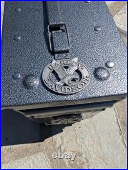 50 caliber humidors cedar lined ammo box powder coated Harley Davidson police Ed