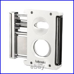 5CT Travel Humidor Stainless Cigar Case Holder Torch Lighter Cutter Holder V-cut 5CT Travel Humidor Stainless Cigar Case Holder Torch Lighter Cutter Holder V-cut