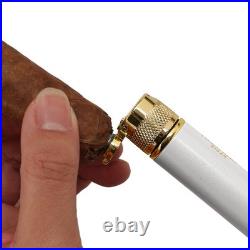 5CT Travel Humidor Stainless Cigar Case Holder Torch Lighter Cutter Holder V-cut