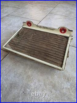 6 Original c. 1920's RED DOT Tin & Glass Cigar Tobacco Humidor Box Topper Lids