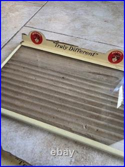 6 Original c. 1920's RED DOT Tin & Glass Cigar Tobacco Humidor Box Topper Lids
