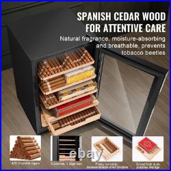70L Electric Cigar Humidor Cabinet Cedar Cigar Box Temp Control LED Light 70L Electric Cigar Humidor Cabinet Cedar Cigar Box Temp Control LED Light