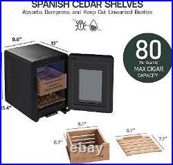 8L Cigar Humidors with Cooling and Heating, Electric Cooler Humidor Box with