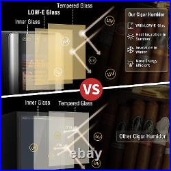 8L Cigar Humidors with Cooling and Heating, Electric Cooler Humidor Box with Spa