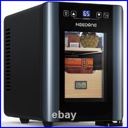 8L Electric Cigar Humidor with Heating & Cooling Quiet Control System for 80Counts