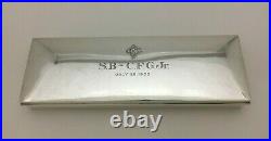 ANDREW TAYLOR Sterling Silver Cigar Humidor Box Princeton Cap & Gown Club 1953