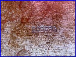ANTIQUE HAND WROUGHT IRON CEDAR LINED CIGAR / CIGARETTE BOX by GOBERGCIRCA 1910