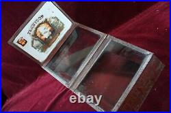 ANTIQUE TENNYSON 5c CIGARS HUMIDOR STORE DISPLAY MAZER CRESSMAN CIGAR CO USA ANTIQUE TENNYSON 5c CIGARS HUMIDOR STORE DISPLAY MAZER CRESSMAN CIGAR CO USA