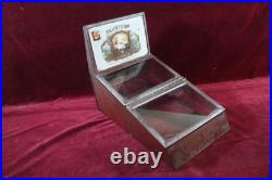 ANTIQUE TENNYSON 5c CIGARS HUMIDOR STORE DISPLAY MAZER CRESSMAN CIGAR CO USA ANTIQUE TENNYSON 5c CIGARS HUMIDOR STORE DISPLAY MAZER CRESSMAN CIGAR CO USA