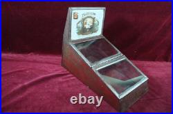 ANTIQUE TENNYSON 5c CIGARS HUMIDOR STORE DISPLAY MAZER CRESSMAN CIGAR CO USA ANTIQUE TENNYSON 5c CIGARS HUMIDOR STORE DISPLAY MAZER CRESSMAN CIGAR CO USA