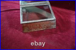 ANTIQUE TENNYSON 5c CIGARS HUMIDOR STORE DISPLAY MAZER CRESSMAN CIGAR CO USA ANTIQUE TENNYSON 5c CIGARS HUMIDOR STORE DISPLAY MAZER CRESSMAN CIGAR CO USA