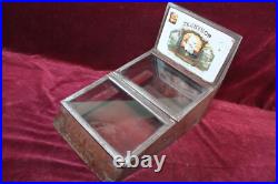 ANTIQUE TENNYSON 5c CIGARS HUMIDOR STORE DISPLAY MAZER CRESSMAN CIGAR CO USA