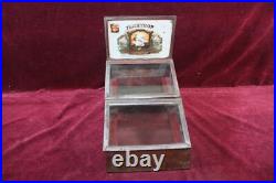 ANTIQUE TENNYSON 5c CIGARS HUMIDOR STORE DISPLAY MAZER CRESSMAN CIGAR CO USA