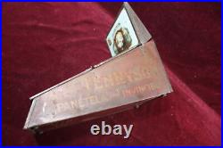 ANTIQUE TENNYSON 5c CIGARS HUMIDOR STORE DISPLAY MAZER CRESSMAN CIGAR CO USA ANTIQUE TENNYSON 5c CIGARS HUMIDOR STORE DISPLAY MAZER CRESSMAN CIGAR CO USA