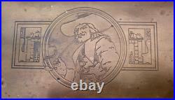 ATQ 19th Century Brass Engraved, Lined, Humidor/Pipe/Tobacco/Cigar Box -RARE