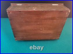 ATQ 19th Century Brass Engraved, Lined, Humidor/Pipe/Tobacco/Cigar Box -RARE
