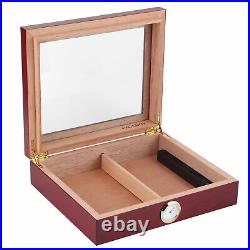 AUNMAS Handcrafted Cedar Humidor Rosewood Cigar Box Case Container With